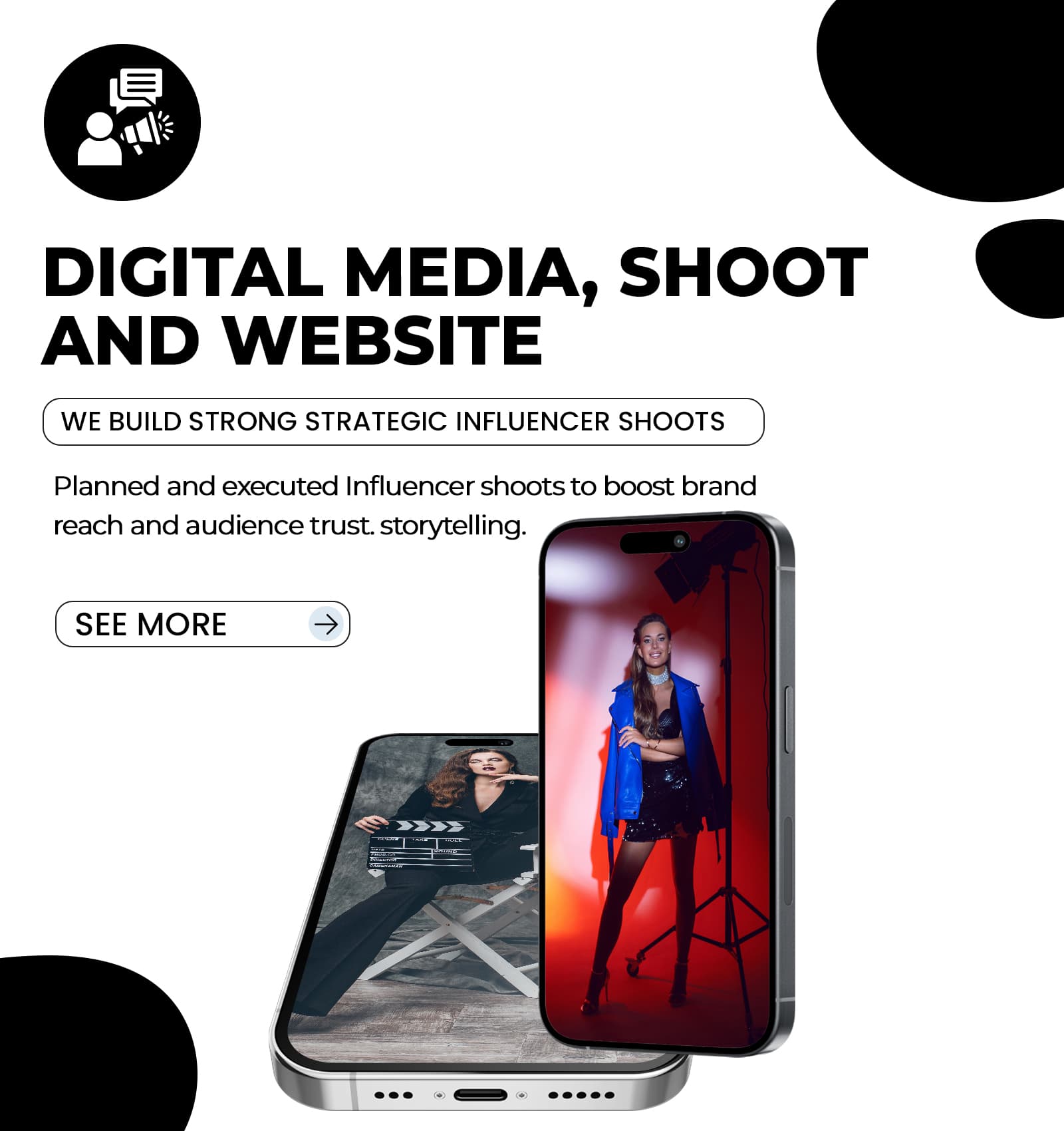 Influencer shoots
